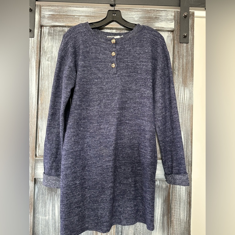 Lush Women's Blue Sweater Dress